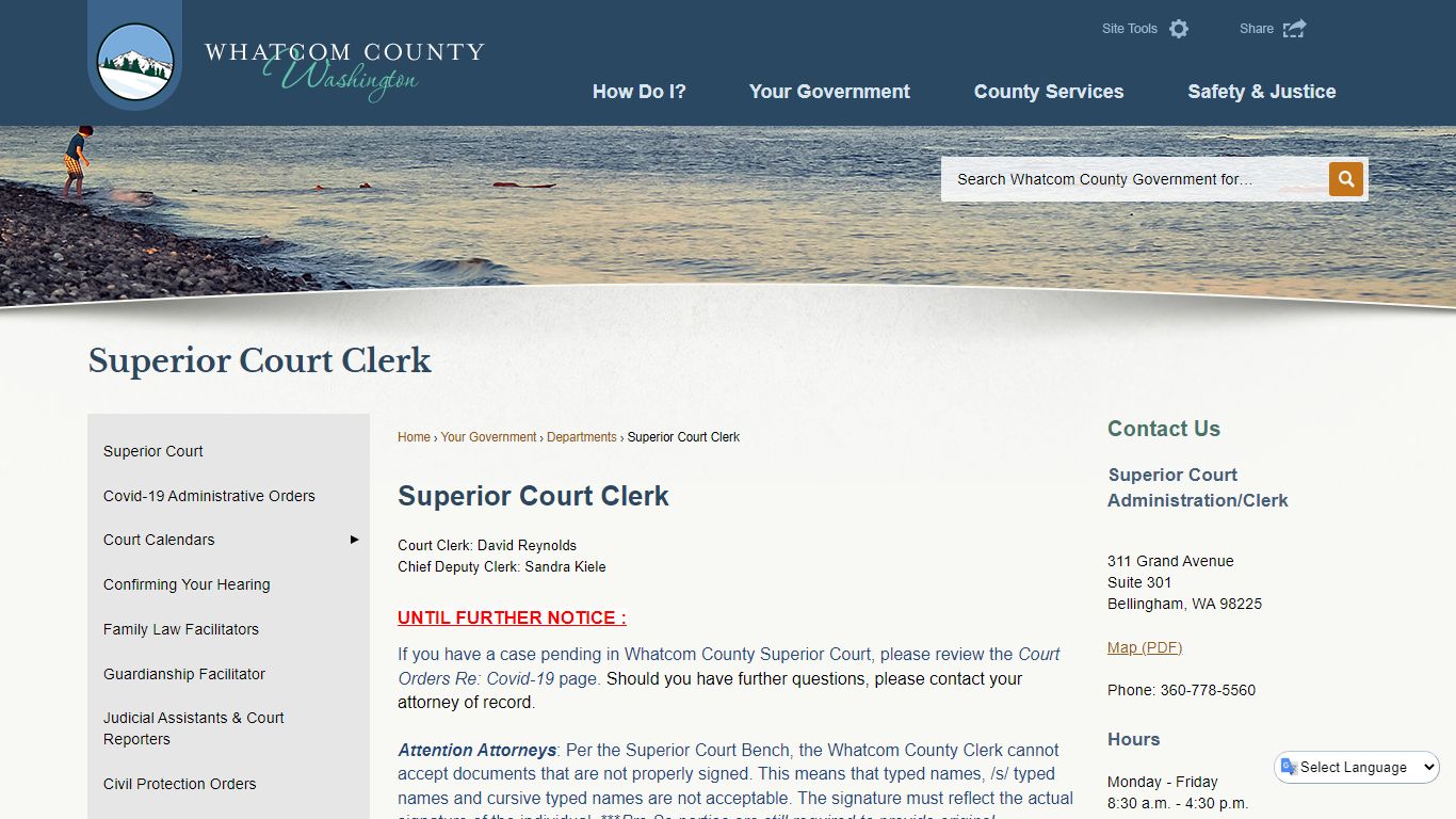 Superior Court Clerk | Whatcom County, WA - Official Website